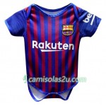 Camisolas de Futebol FC Barcelona Mini Equipamento Principal 2018/19 Manga Curta